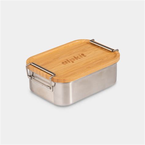 Snap 800 Stainless Steel and Bamboo Lunch Box 